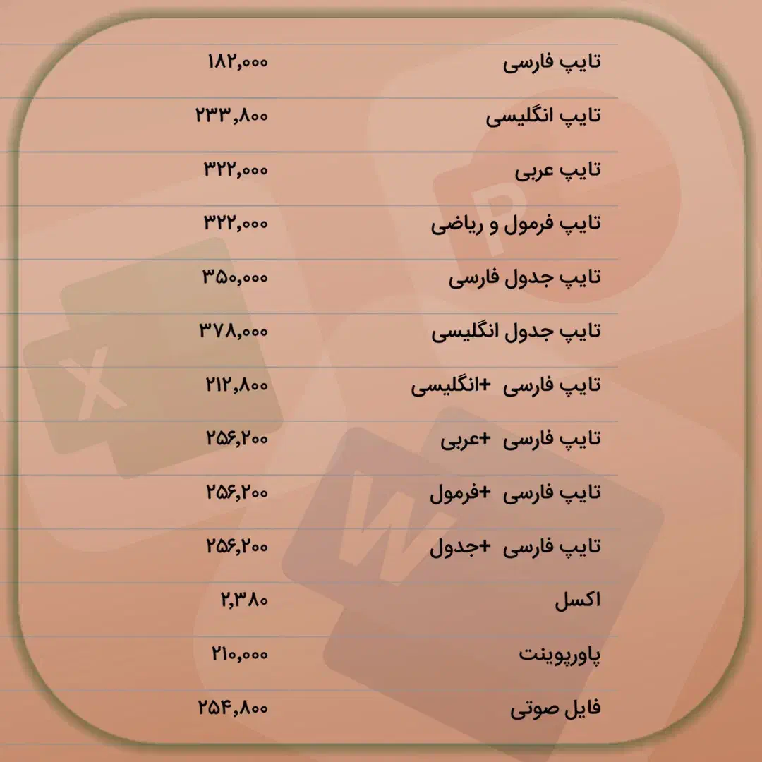 تایپ ورد اکسل و پاورپوینت حرفهای مقاله دانشجویی|خدمات رایانهای و موبایل|اصفهان, قائمیه|دیوار