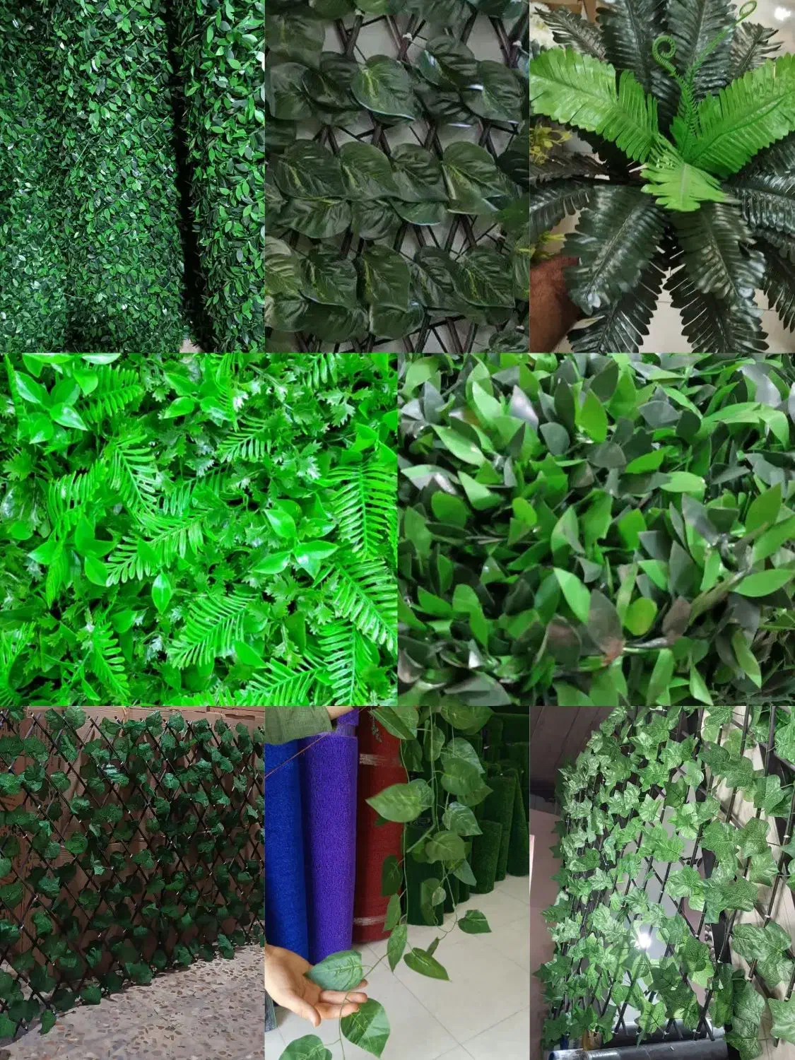 فنس چمنی و برگی برای تالار و باغ و حصار منزل|گل مصنوعی|خمینیشهر, |دیوار
