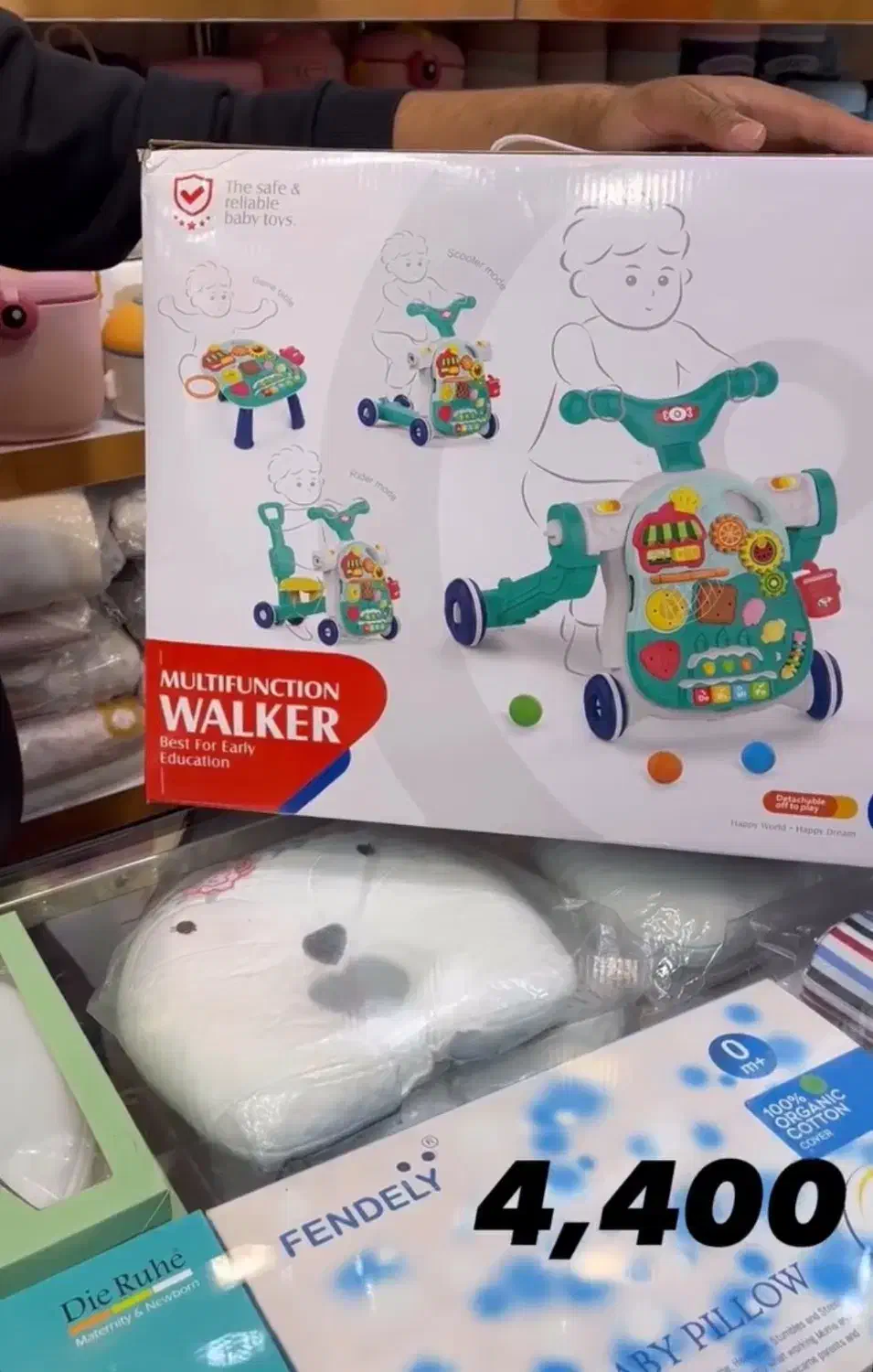 واکر ۴کاره برند هانگر صورتی|اسباببازی بچه|مشهد, سرافرازان|دیوار