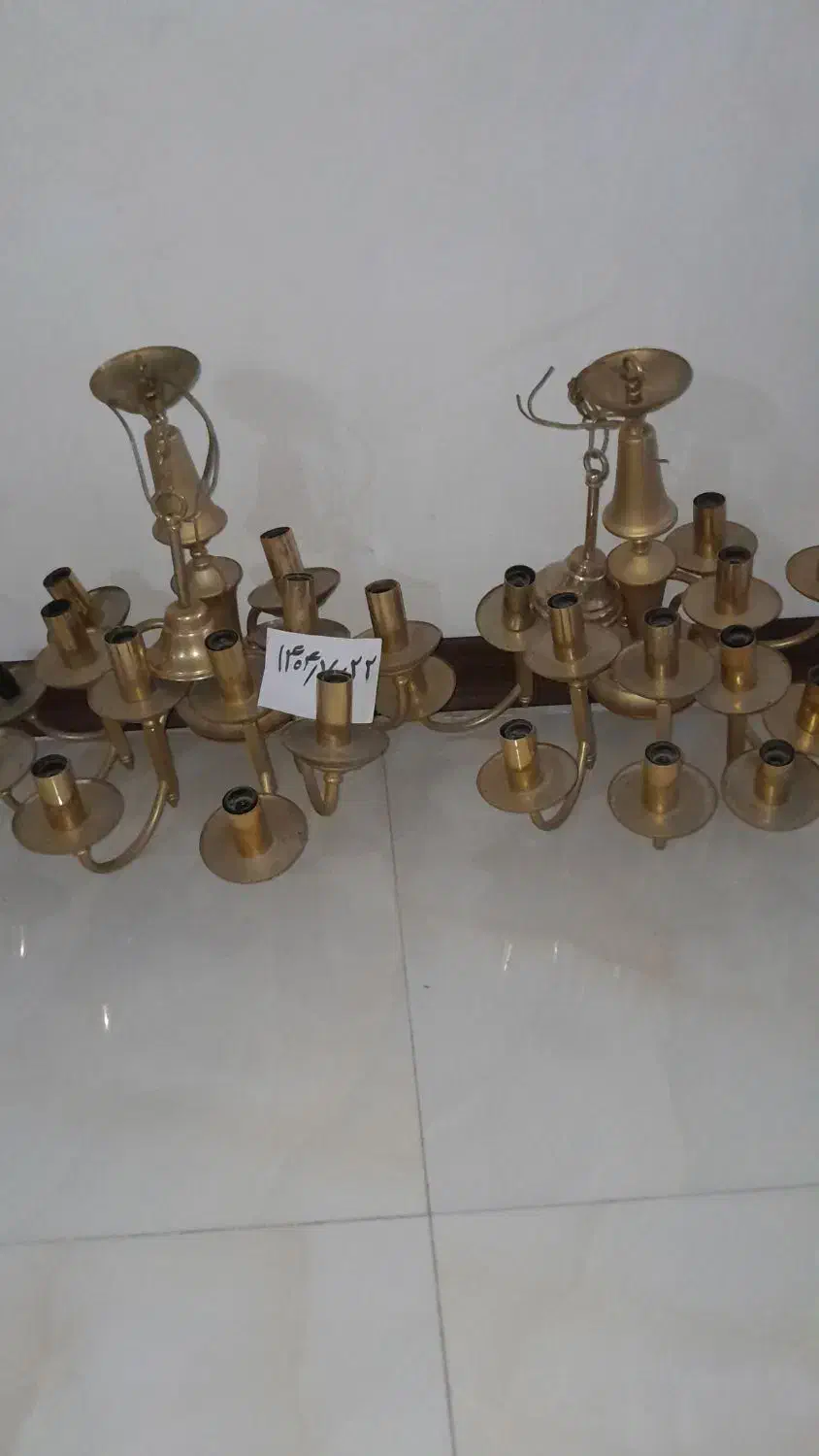 لوستر برنجی 12 شاخه|لوستر و چراغ آویز|تهران, تجریش|دیوار