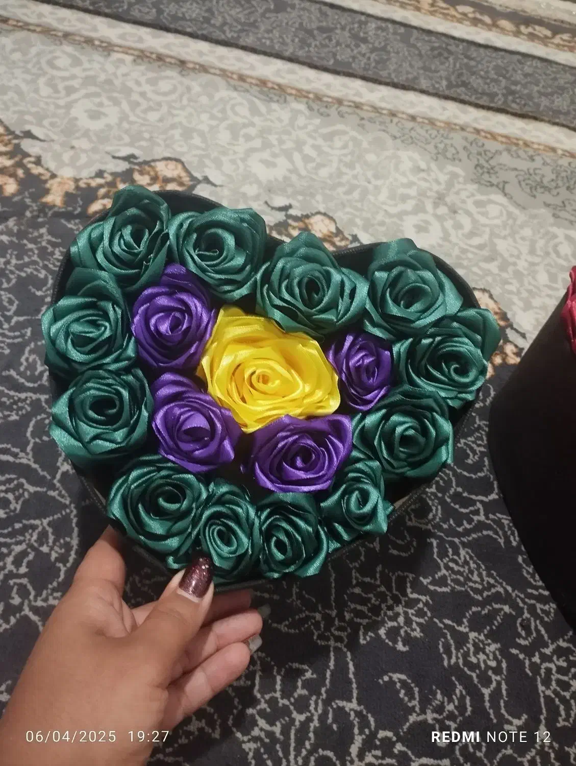 باکس گل روبانی زیبا|گل مصنوعی|مشهد, شهید معقول|دیوار