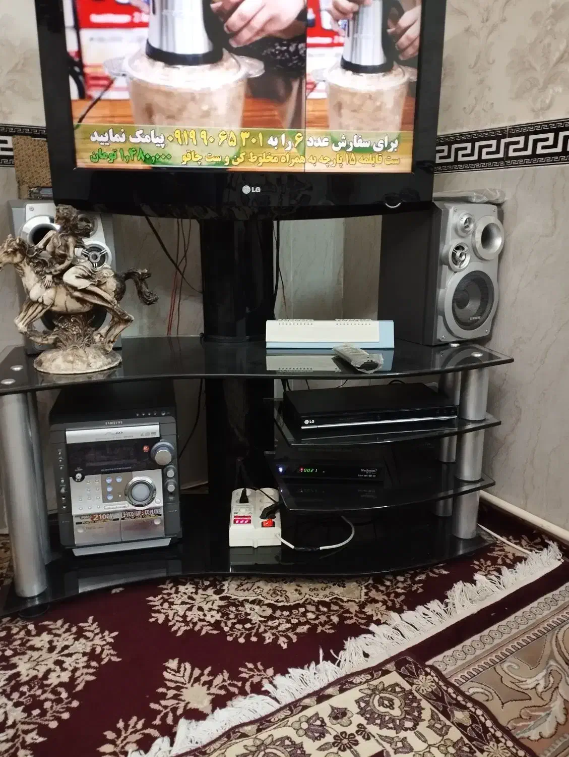 میز تلویزیون شیشه ای سالم|میز تلویزیون|نظرآباد, نظرآباد|دیوار