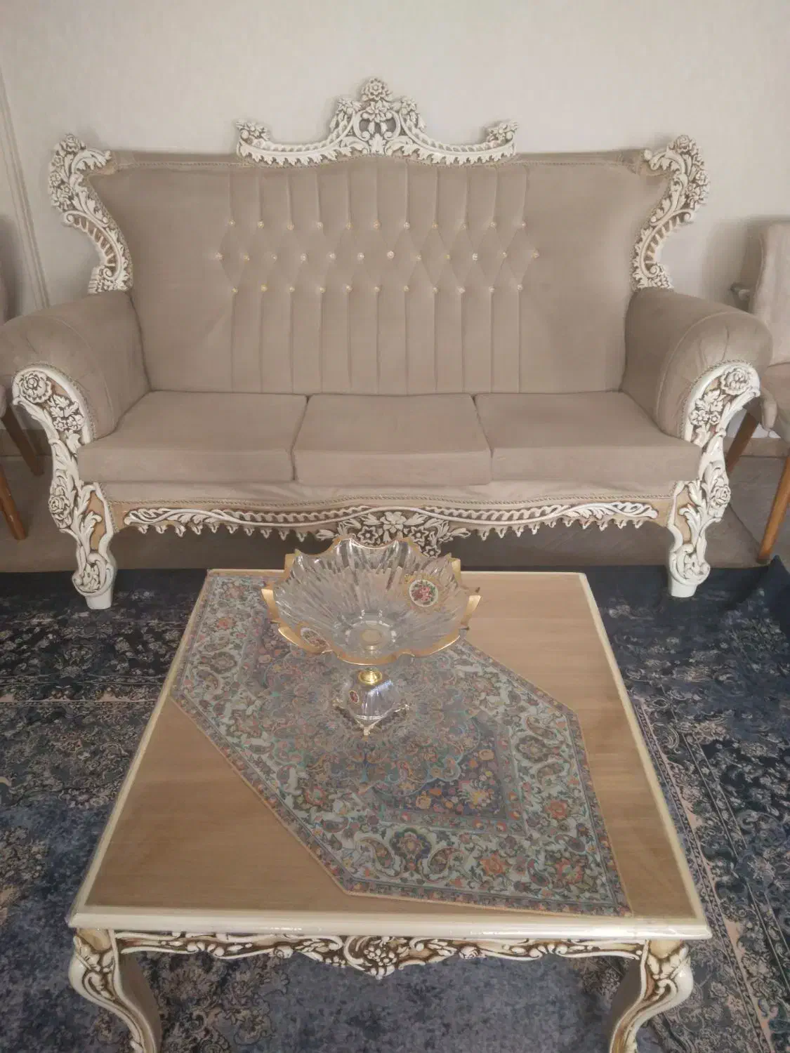 مبل ۷نفره استیل|مبلمان خانگی و میز عسلی|قم, زنبیل آباد|دیوار