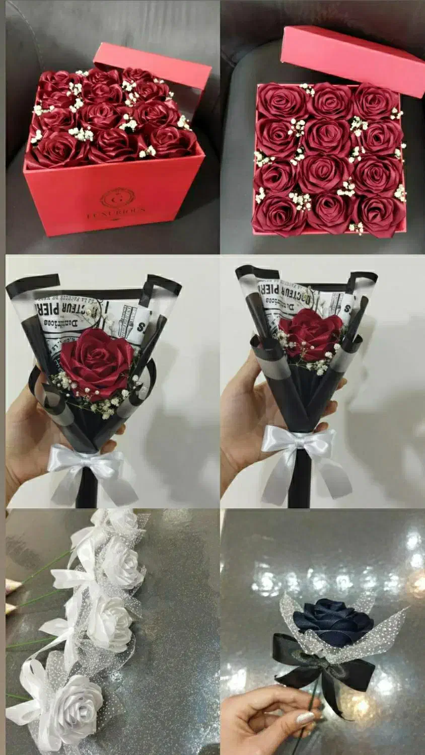 گلای روبانی ماندگار|گل مصنوعی|سنقر, |دیوار