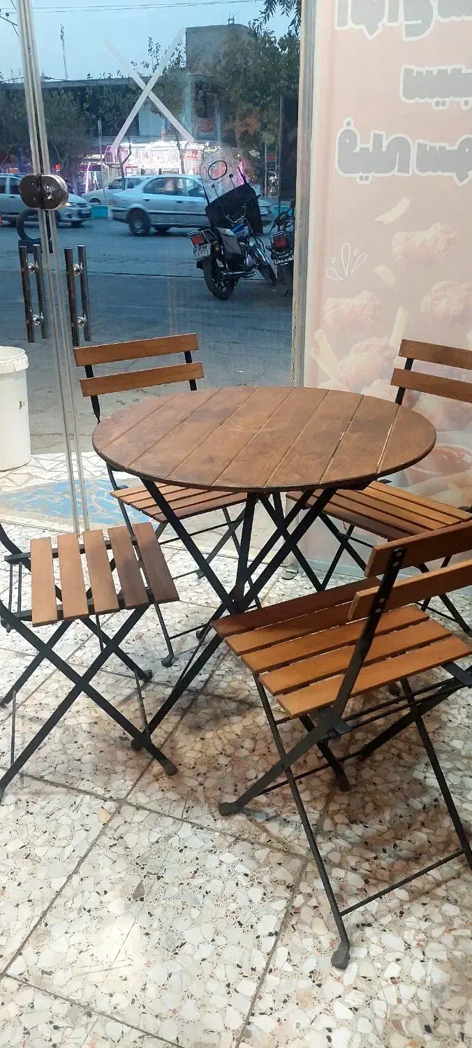 میز و صندلی تاشو چوبی|میز و صندلی غذاخوری|نجف‌آباد, طالقانی|دیوار