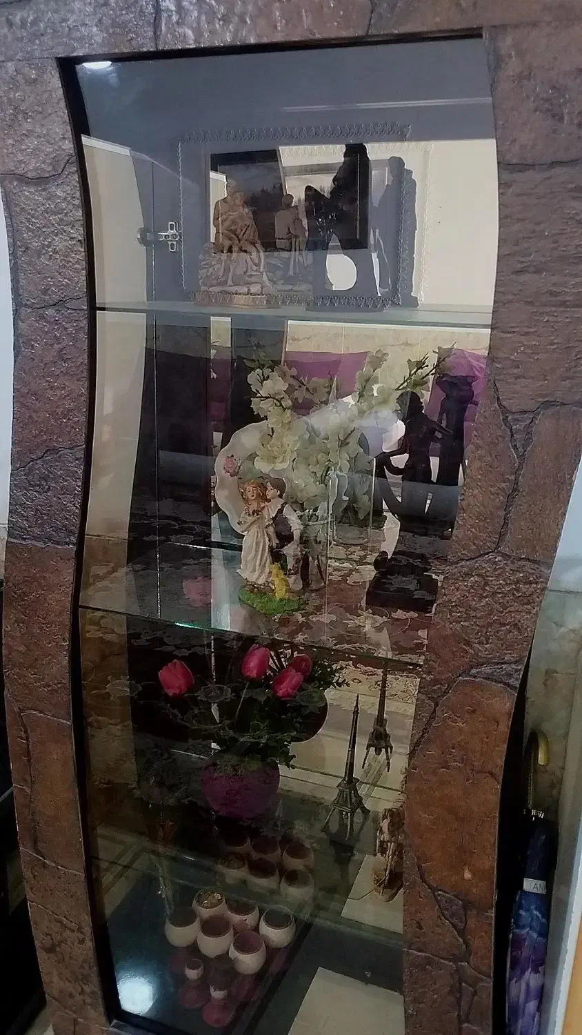 ویترین طرح سنگ|بوفه، ویترین، کنسول|شیراز, شریف‌آباد|دیوار