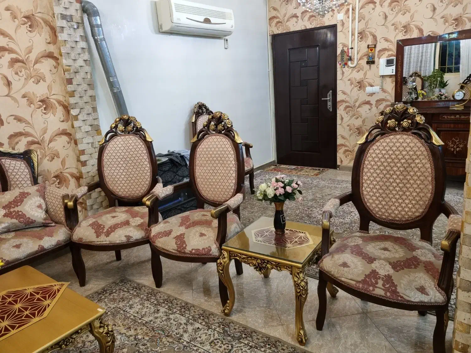 مبل استیل ۹نفره|مبلمان خانگی و میز عسلی|بومهن, |دیوار