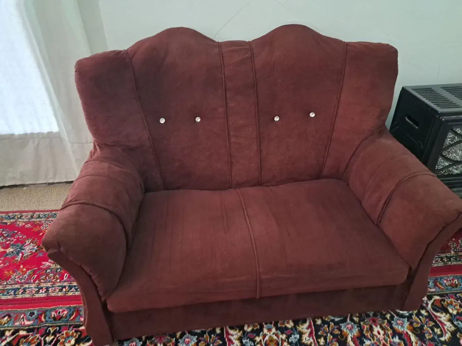 مبل کارکرده خانگی سالم4تیکه وتمیز7نفره نقدی تخفیف|مبلمان خانگی و میز عسلی|آران و بیدگل, |دیوار