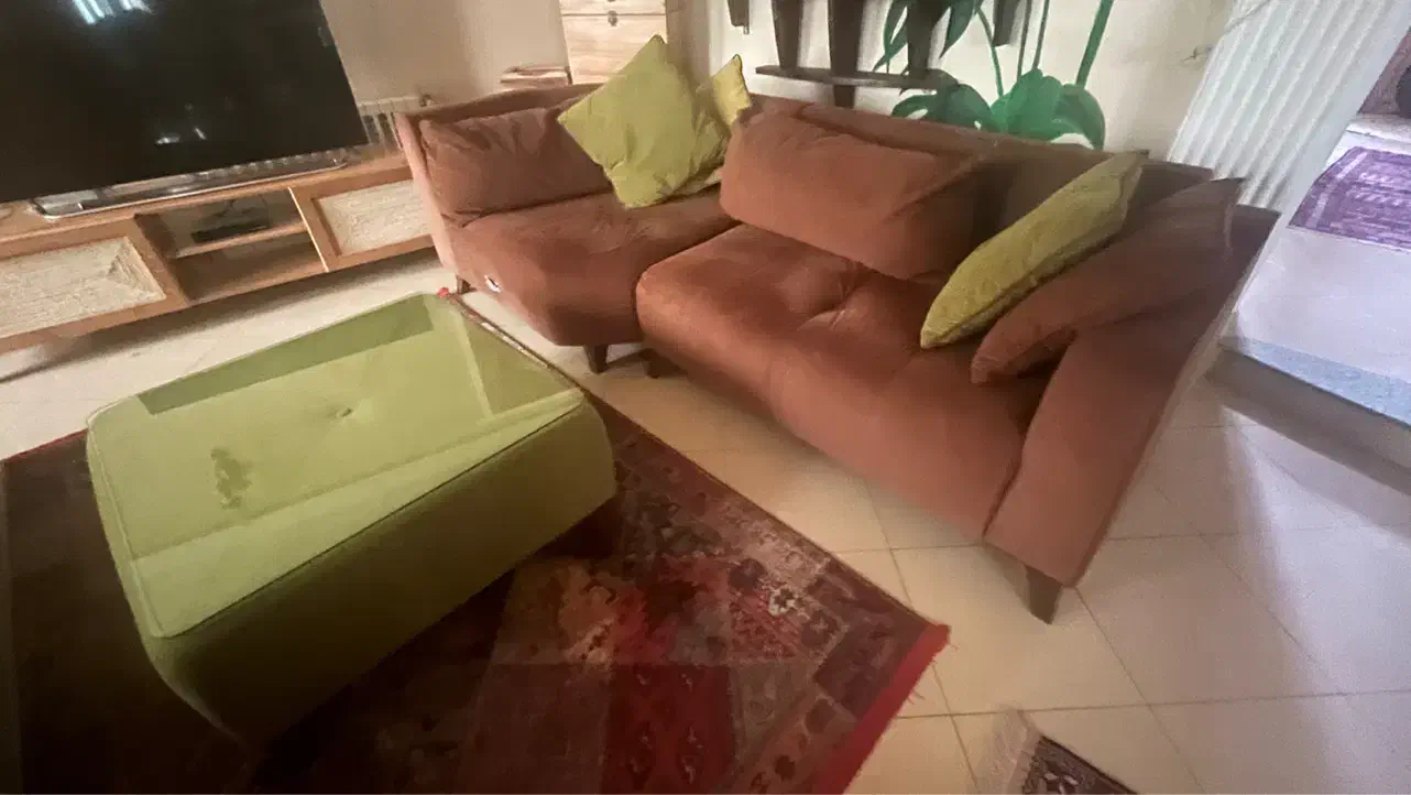 مبل ال همراه میز وسط|مبلمان خانگی و میز عسلی|رشت, استادسرا|دیوار