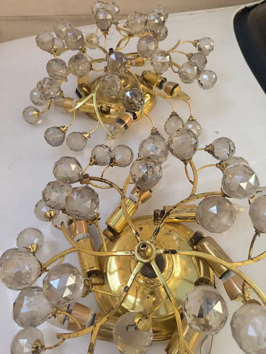 لوستر سه عدد|لوستر و چراغ آویز|اصفهان, امامزاده اسماعیل|دیوار