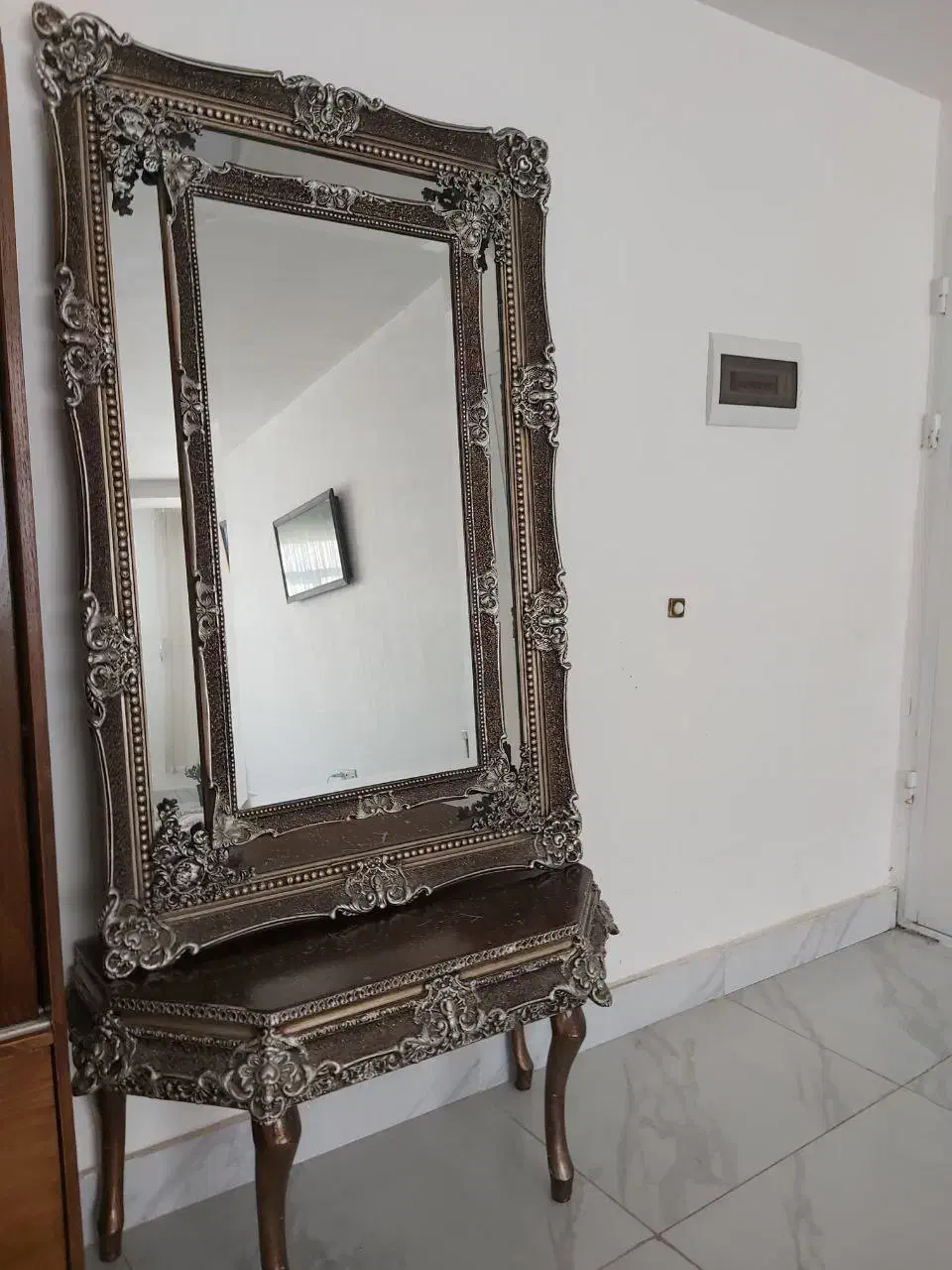 آینه سلطنتی قدی ۱۴۰/۹۰ همراه با پایه|آینه|ایلام, |دیوار