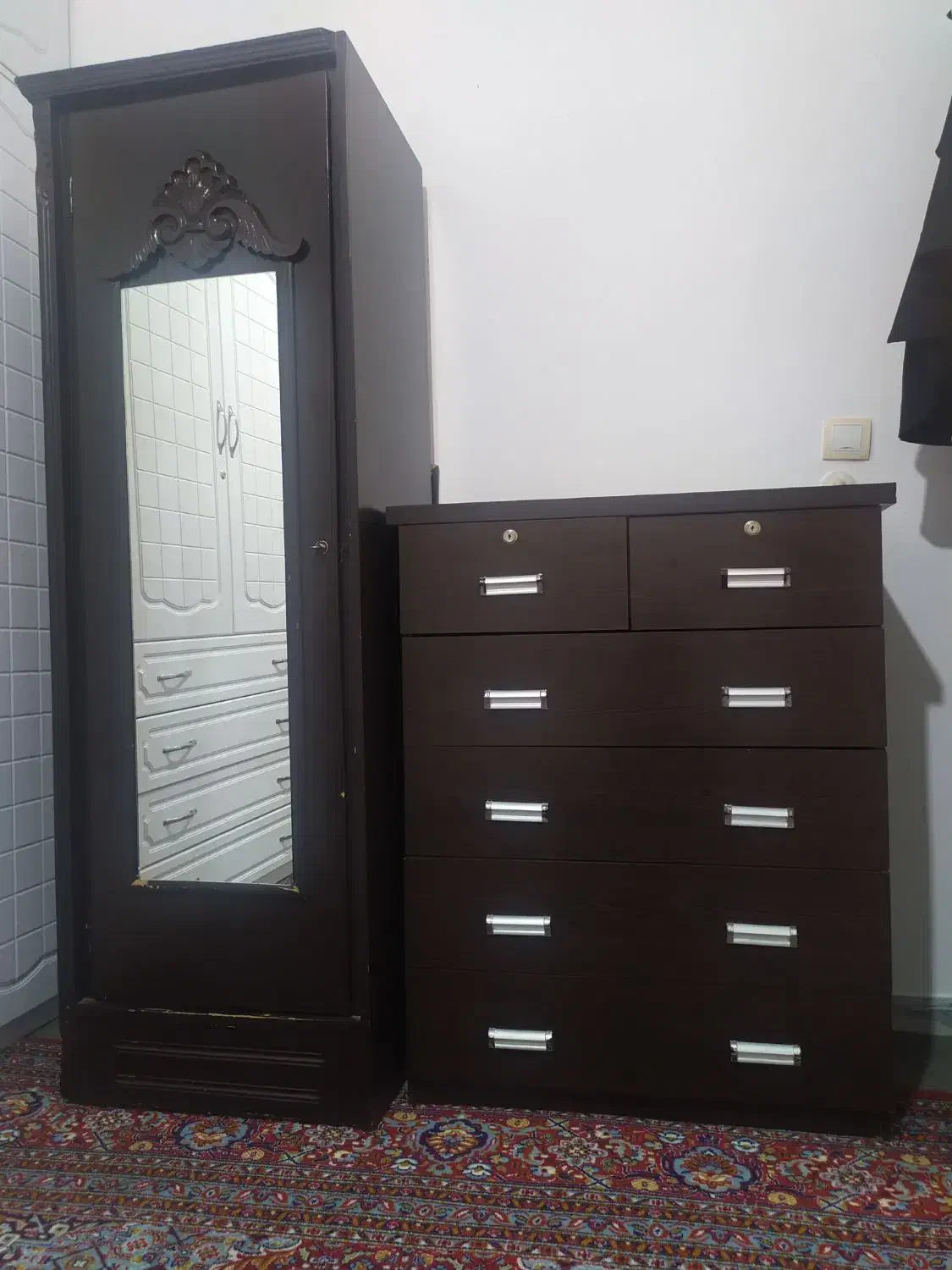 کمددراورورخت آویز|جاکفشی، کمد، دراور|چنارود, |دیوار