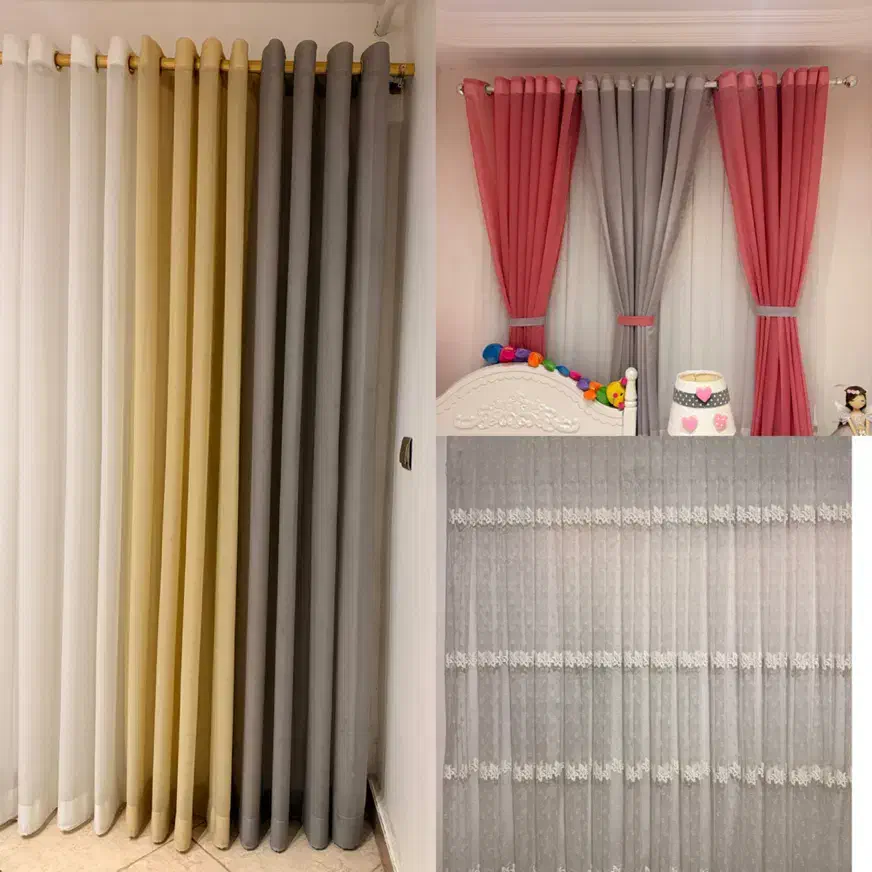 پرده پذیرایی و اتاق خواب ها|پرده، رانر، رومیزی|صومعه‌سرا, |دیوار