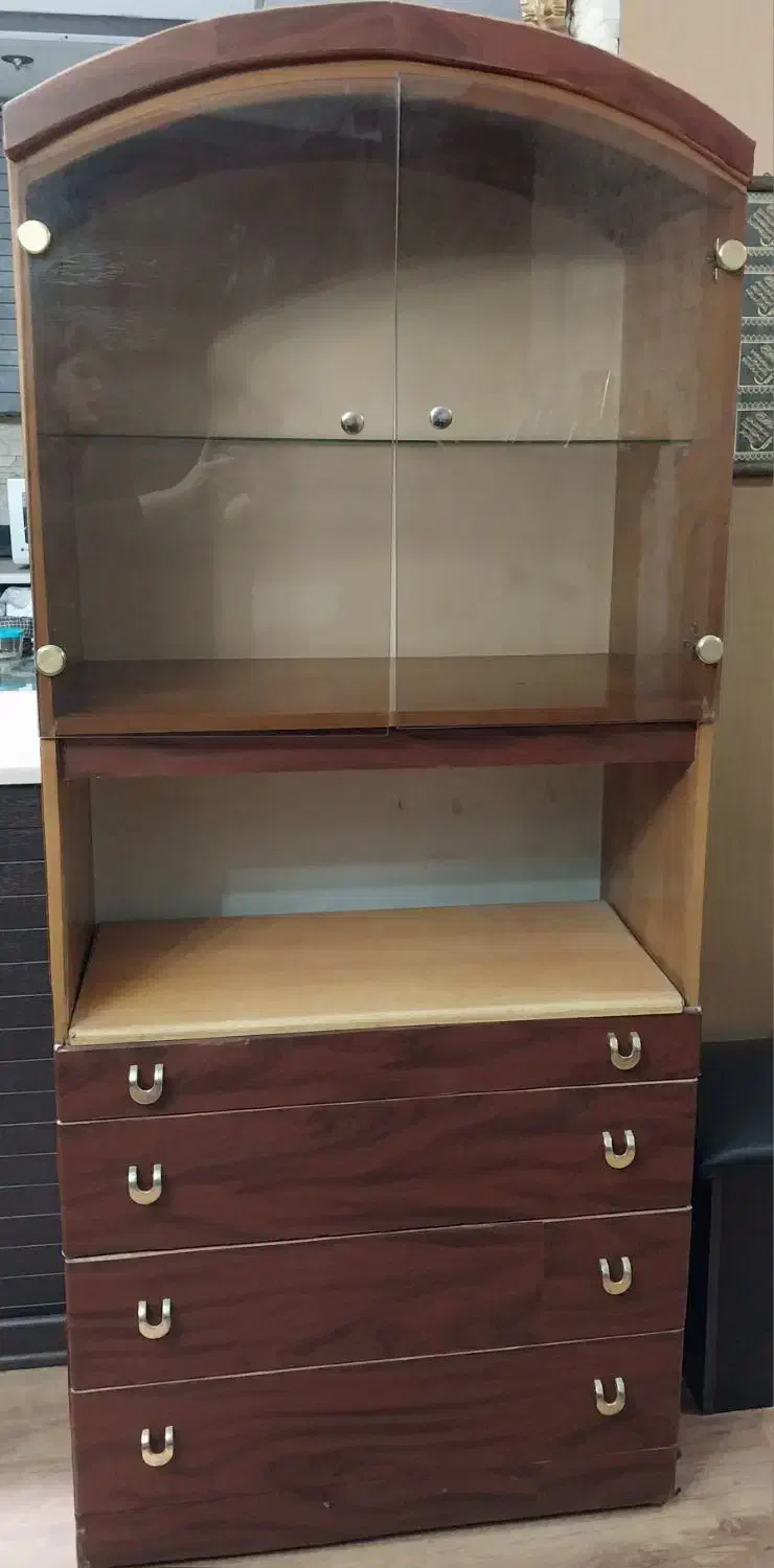 کمد چهار کشویی ویترین دار|جاکفشی، کمد، دراور|کرج, گوهردشت|دیوار