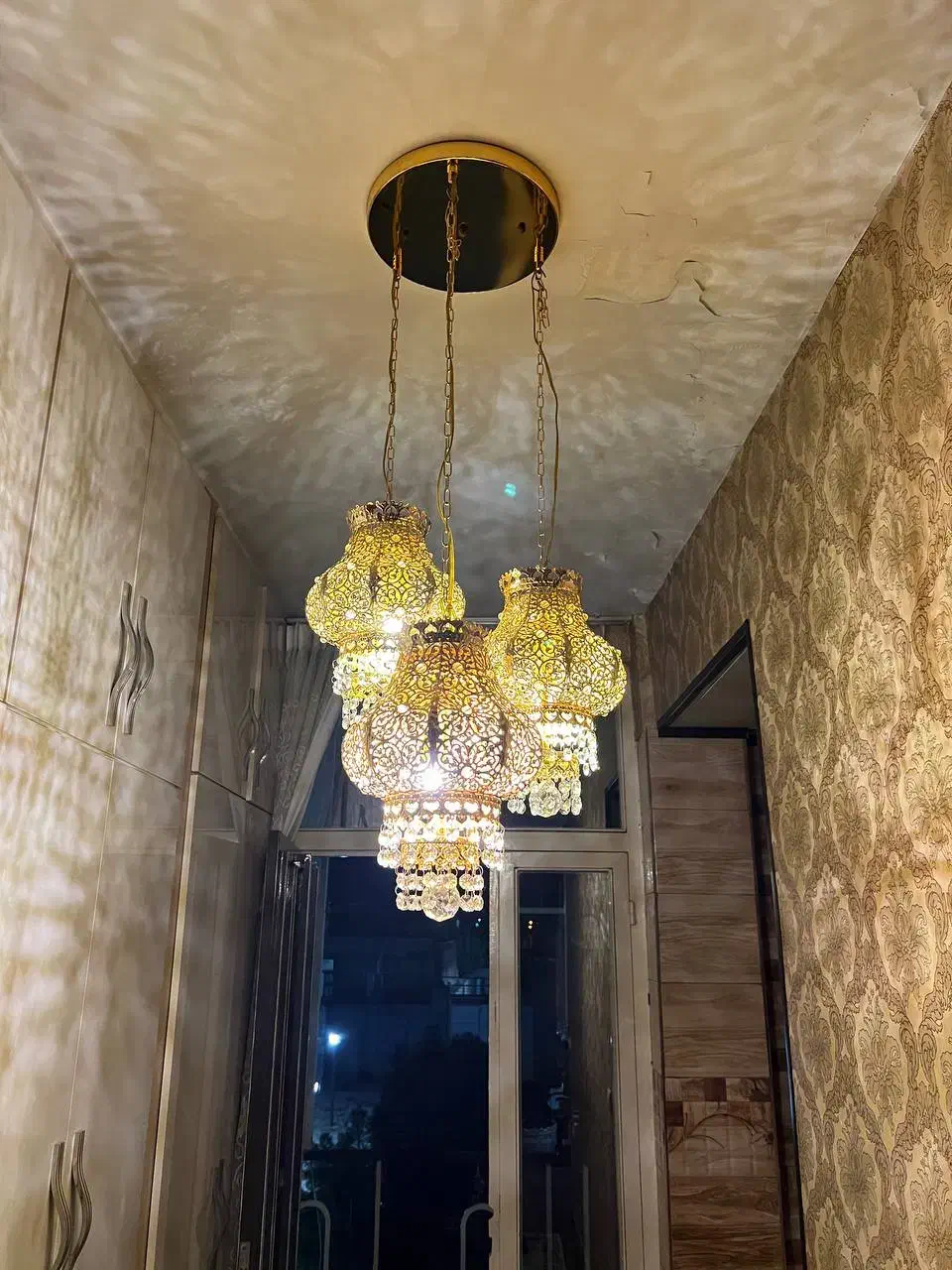 لوستر کریستال|لوستر و چراغ آویز|قزوین, |دیوار