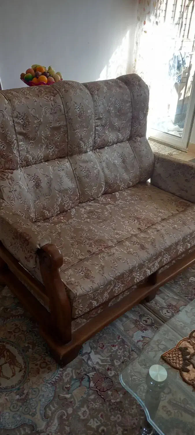 مبلمان راحتی پنج نفره کارکرده|مبلمان خانگی و میز عسلی|نطنز, |دیوار