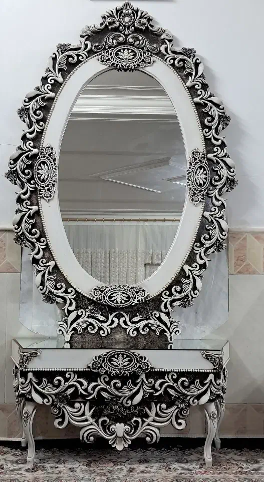 آینه کنسول|بوفه، ویترین، کنسول|قم, شهید صیاد شیرازی|دیوار