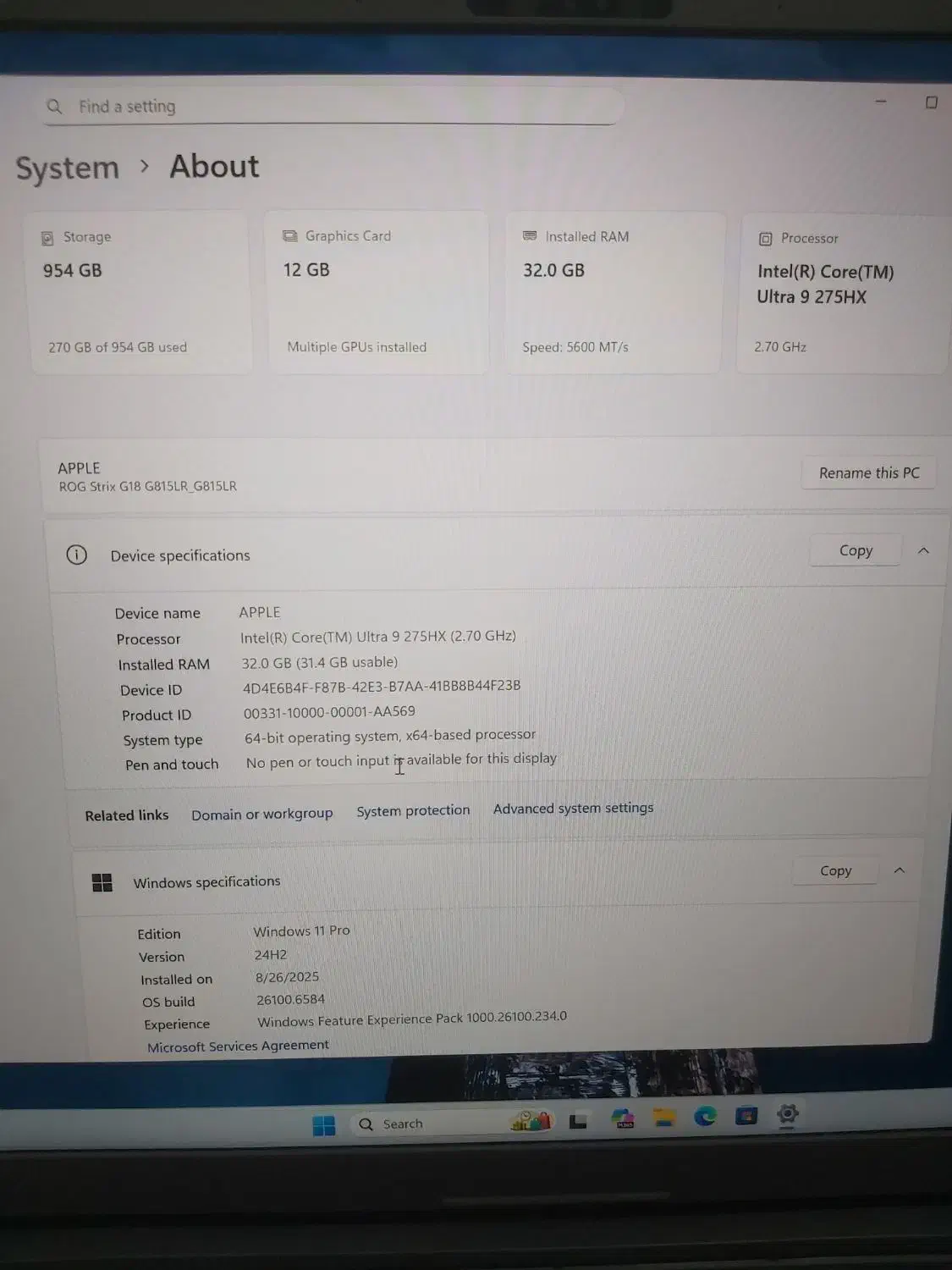 asus G815|رایانه همراه|تهران, استاد معین|دیوار