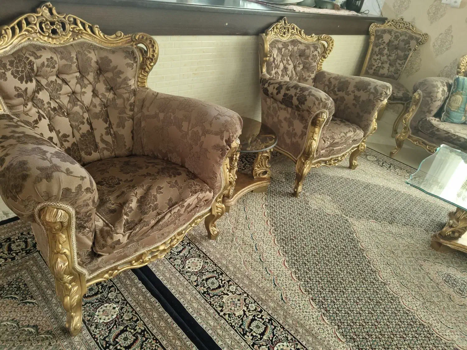 سرویس مبلمان سلطنتی|مبلمان خانگی و میز عسلی|کوهسار (البرز), |دیوار