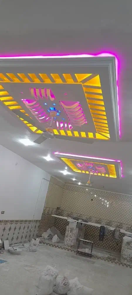 گچکاری|ریسه و چراغ تزئینی|زهک, |دیوار