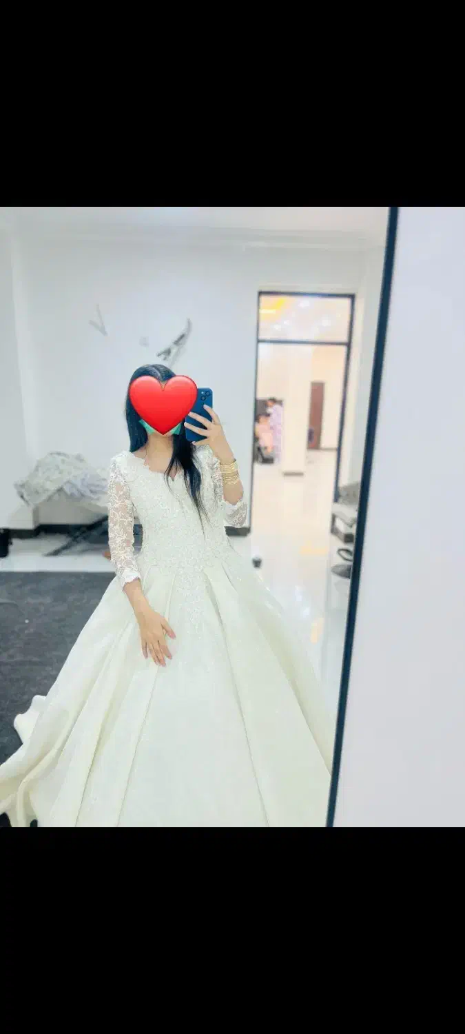 لباس عروس آستین دار|لباس|میناب, |دیوار