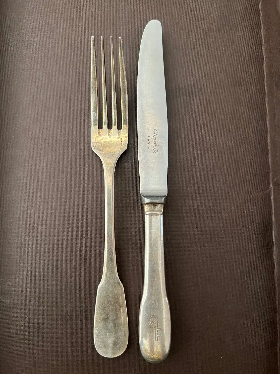 ست چاقو و چنگال با روکش نقره کریستوفل فرانسه|کلکسیون اشیاء عتیقه|تهران, یوسفآباد|دیوار