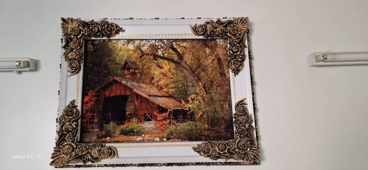 تابلو و شمعدان|تابلو، نقاشی، عکس|تهران, خاک سفید|دیوار