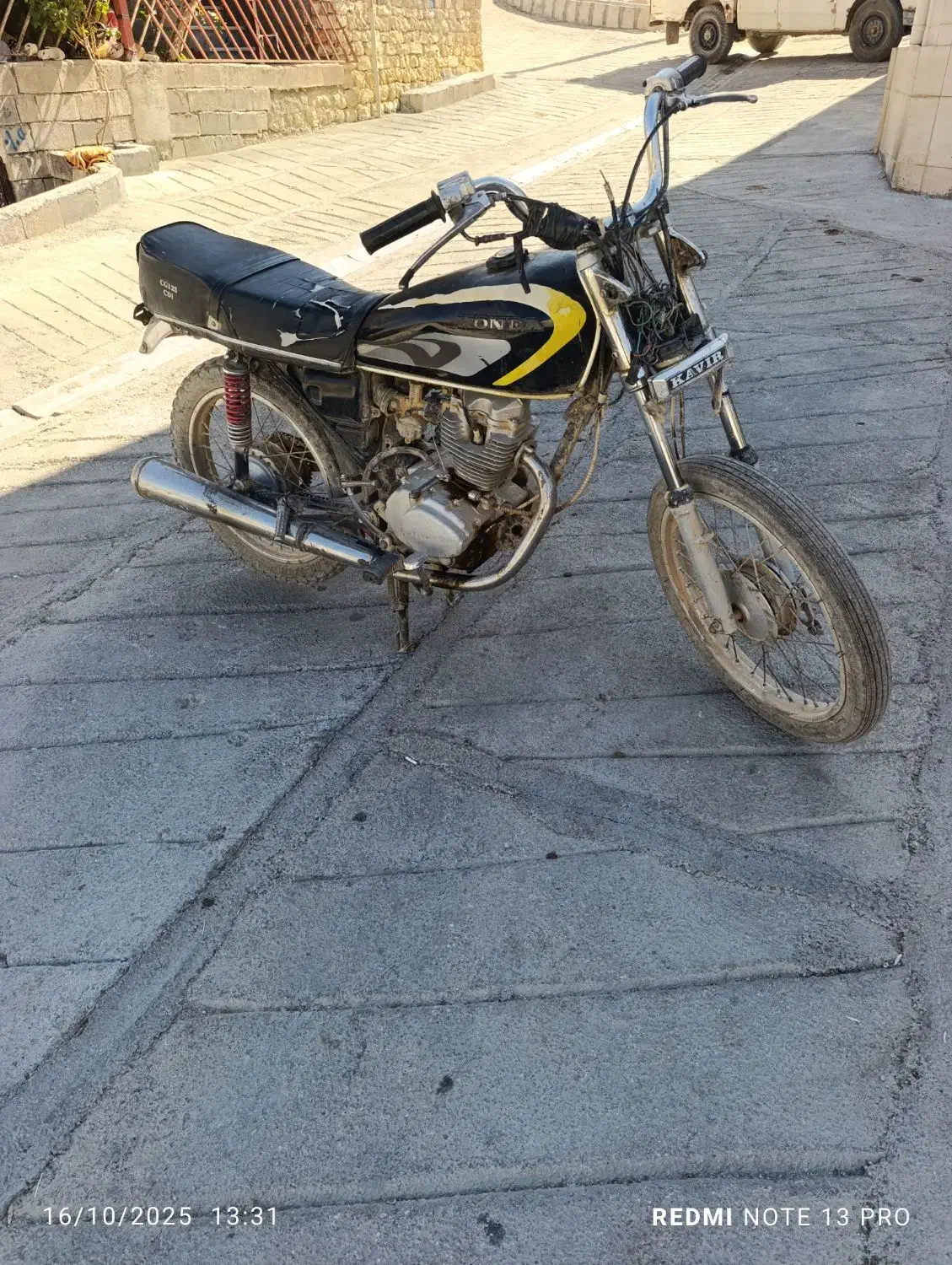 موتور 150دستی مزایده|موتورسیکلت|جوانرود, |دیوار