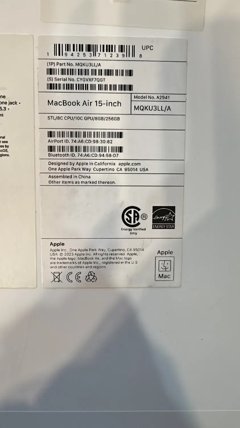 MacBook Air M2 2023|رایانه همراه|تهران, یوسف‌آباد|دیوار