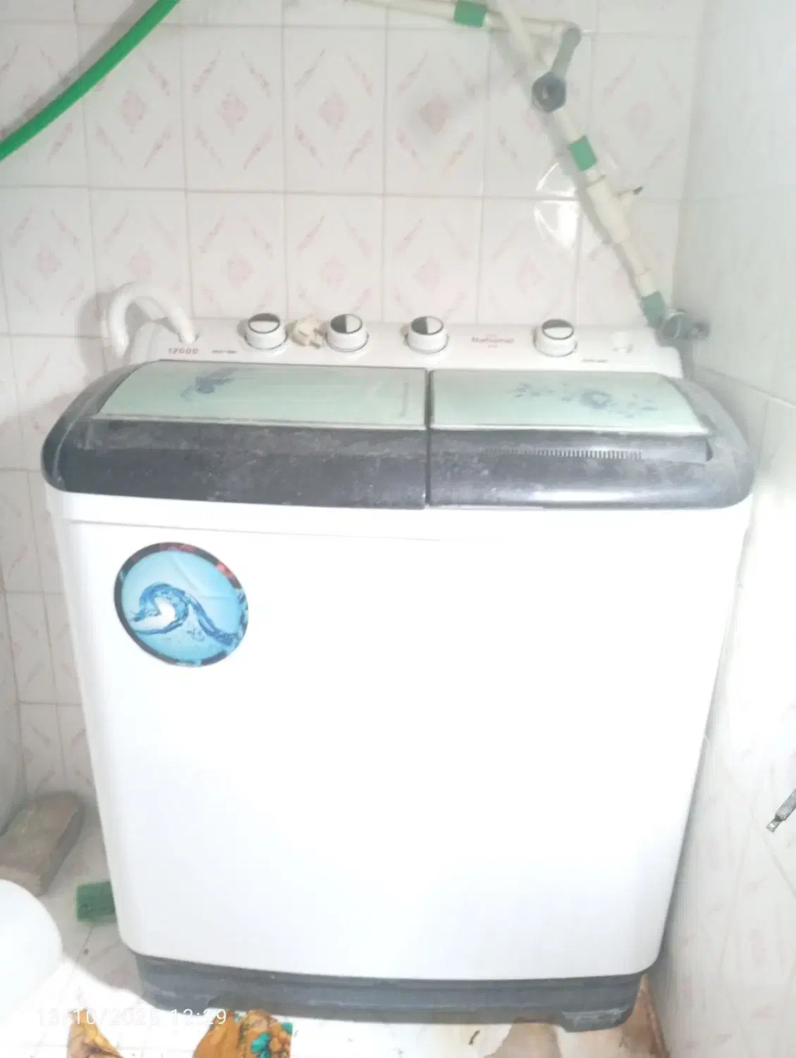 ماشین لباسشویی دوقلو۱۲کیلو|ماشین لباسشویی و خشک‌کن لباس|خاش, |دیوار