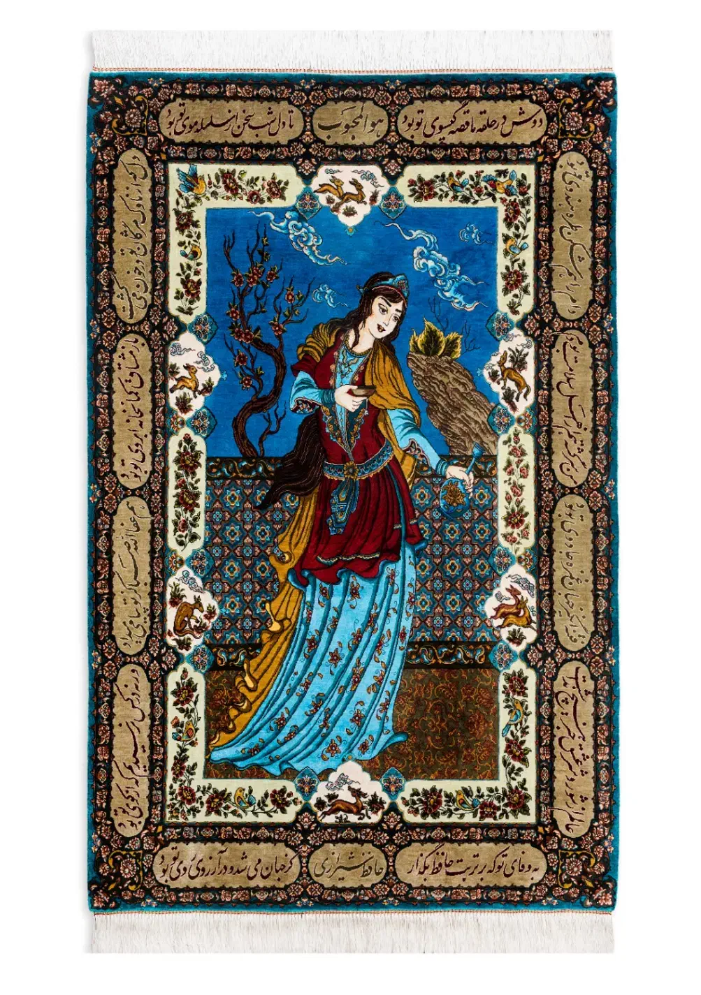 فرش دستباف تمام ابریشم مهرگان|فرش|تهران, ونک|دیوار