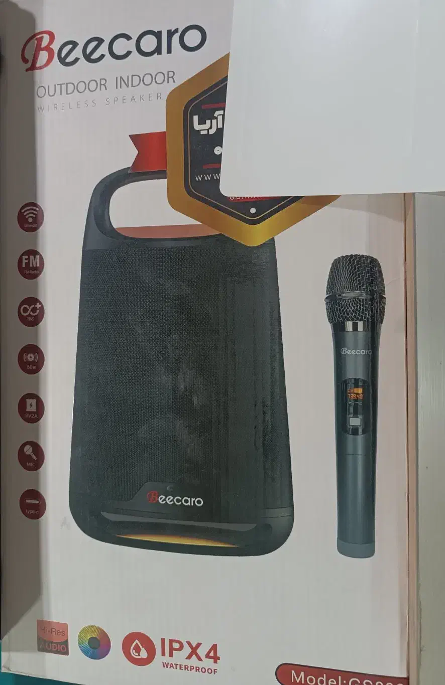 اسپیکر شارژی قابل حمل beecaro|صوتی و تصویری|قم, شهرک امام حسین|دیوار