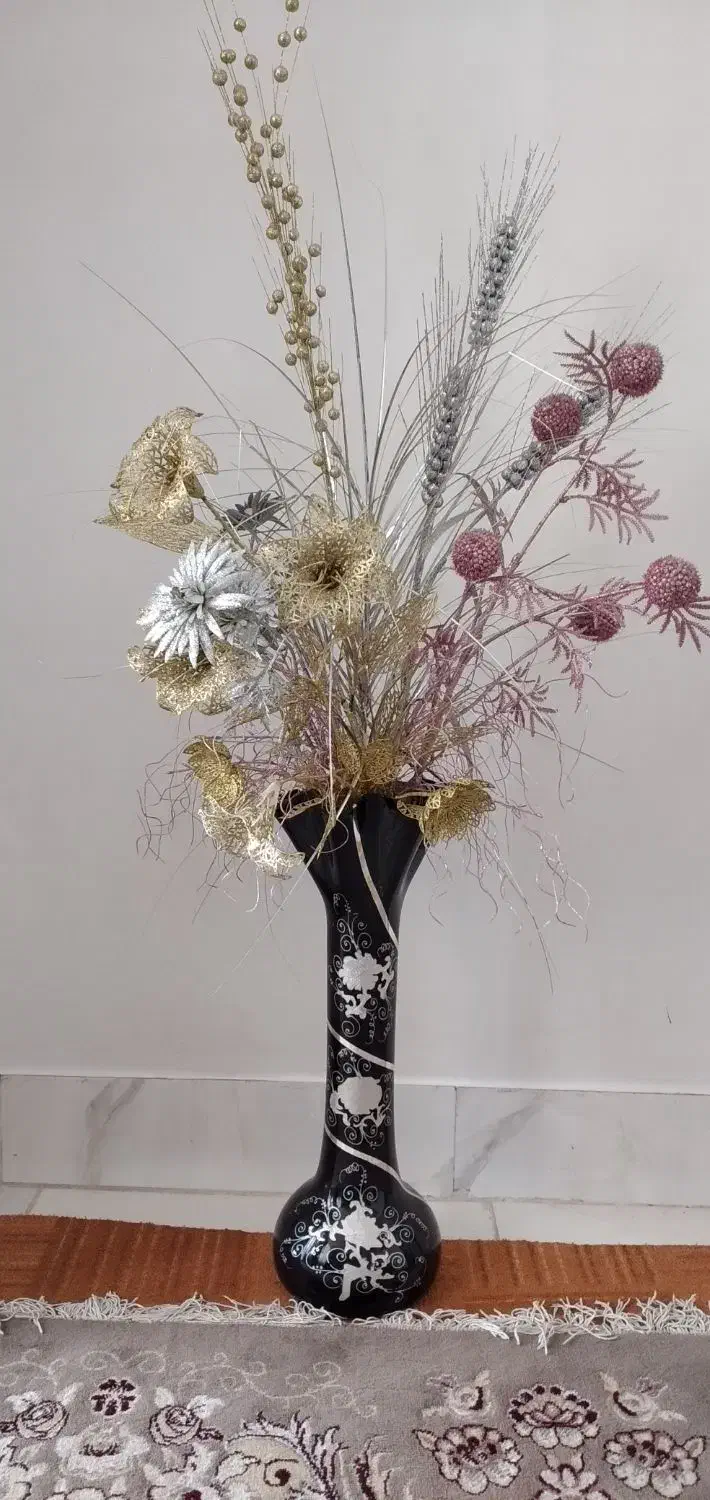 گلدان همراه با گل|گل مصنوعی|مشهد, رده|دیوار