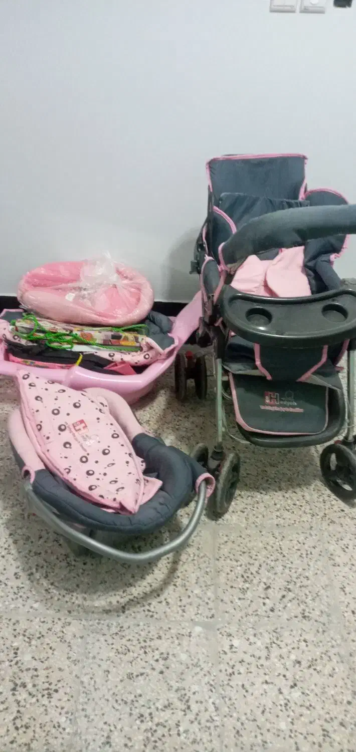 کالسکه کریرآغوشی تاب گهواره پشه بنددرحدنو|کالسکه و لوازم جانبی|نجفآباد, قدس|دیوار