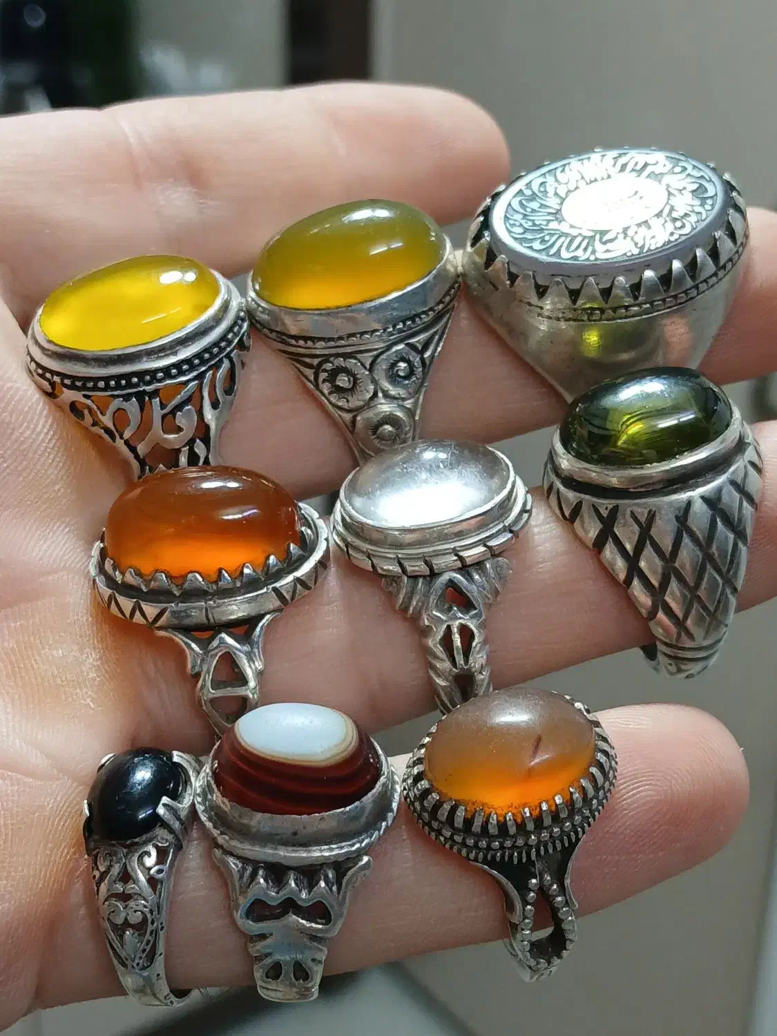 انگشتر نقره حراجی|جواهرات|خمینی‌شهر, |دیوار