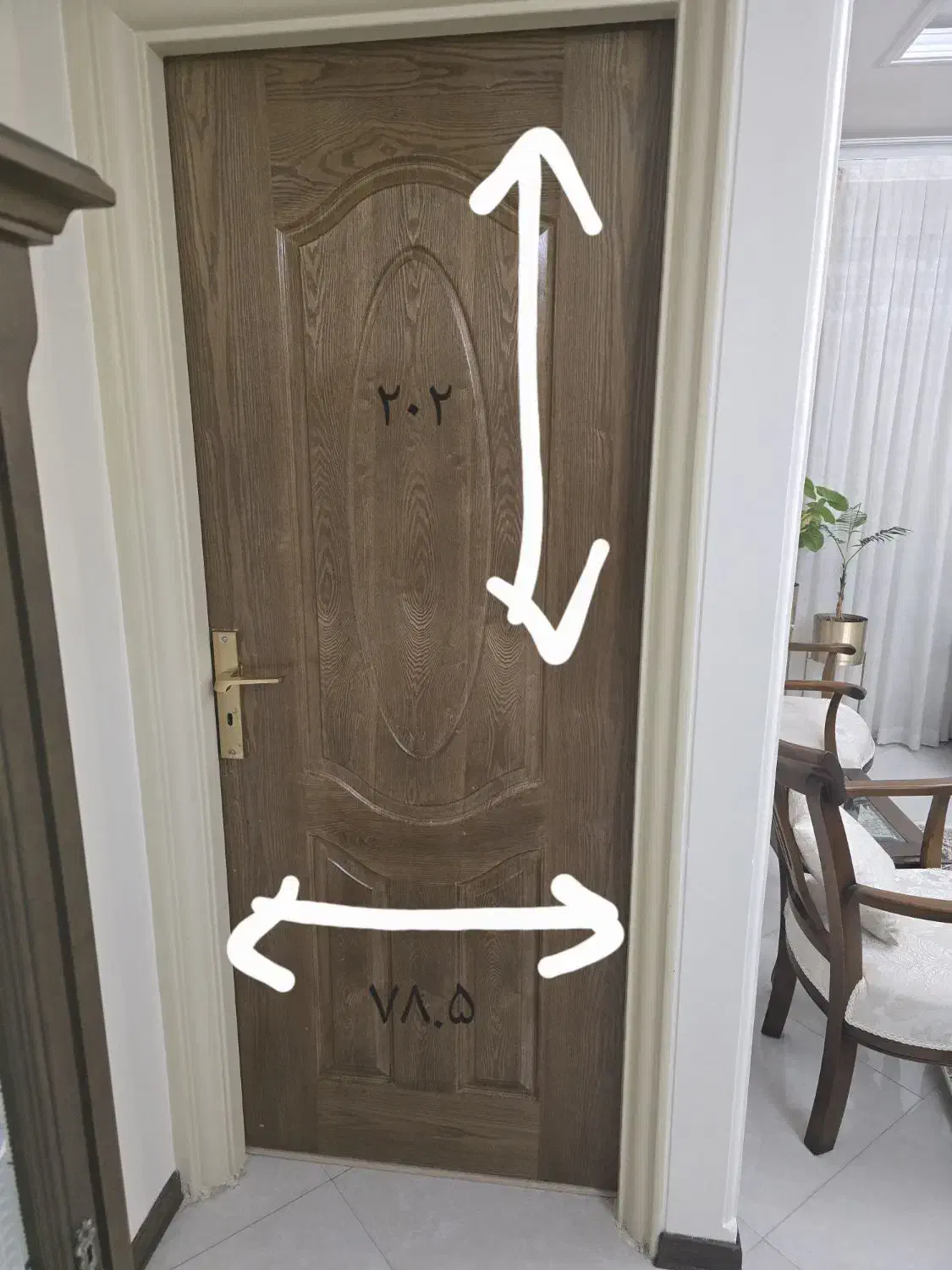 درب اتاق سالم|مصالح و تجهیزات ساختمان|تهران, شهرک نفت|دیوار