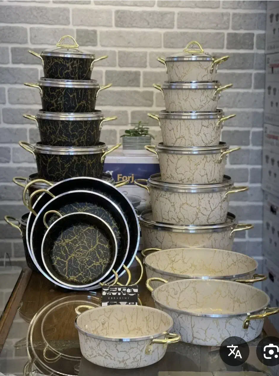 سرویس قابلمه ۱۵ پارچه گرانیتی کوشا سنگی|ظروف پختوپز|تهران, افسریه جنوبی|دیوار