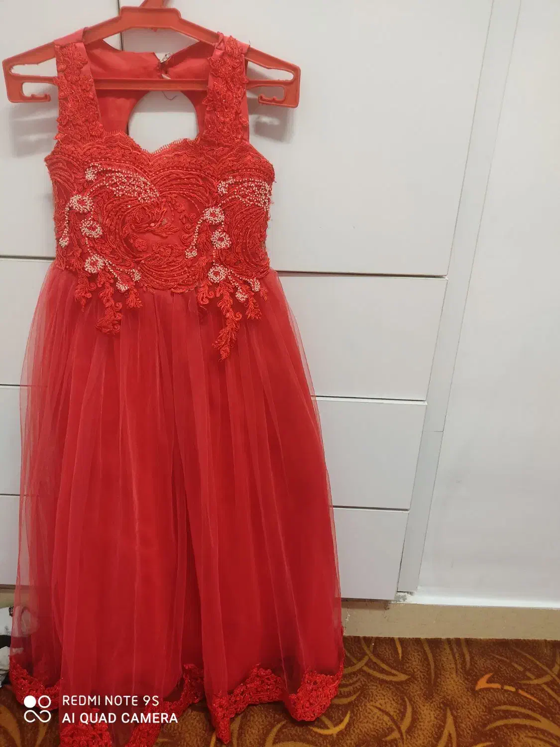 لباس عروس نو قرمز سایز ۴۲|لباس|دزفول, |دیوار