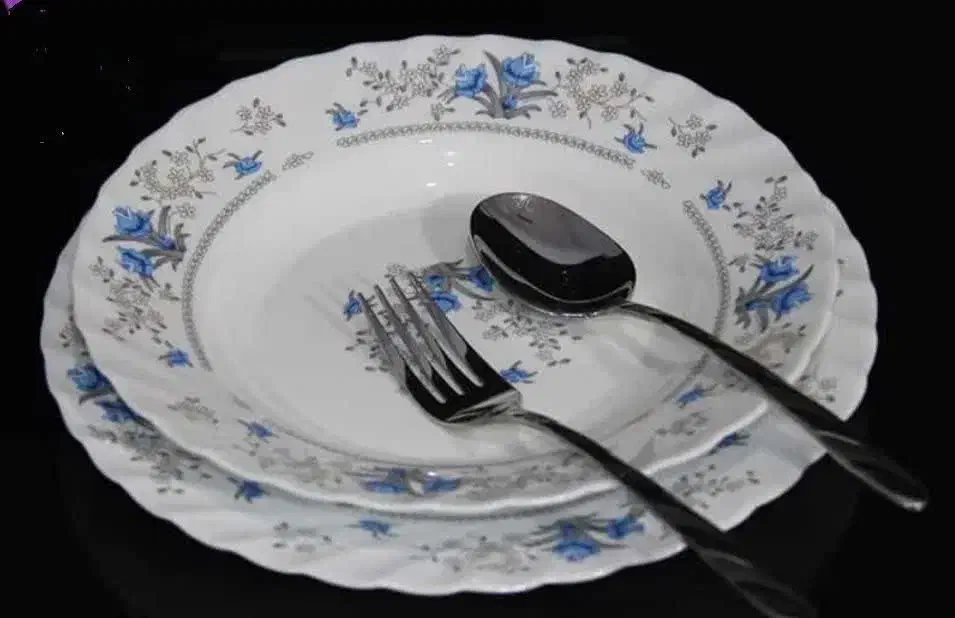 ارکوپال گرد زیبا گل ابی|ظروف سرو و پذیرایی|اصفهان, شهشهان|دیوار