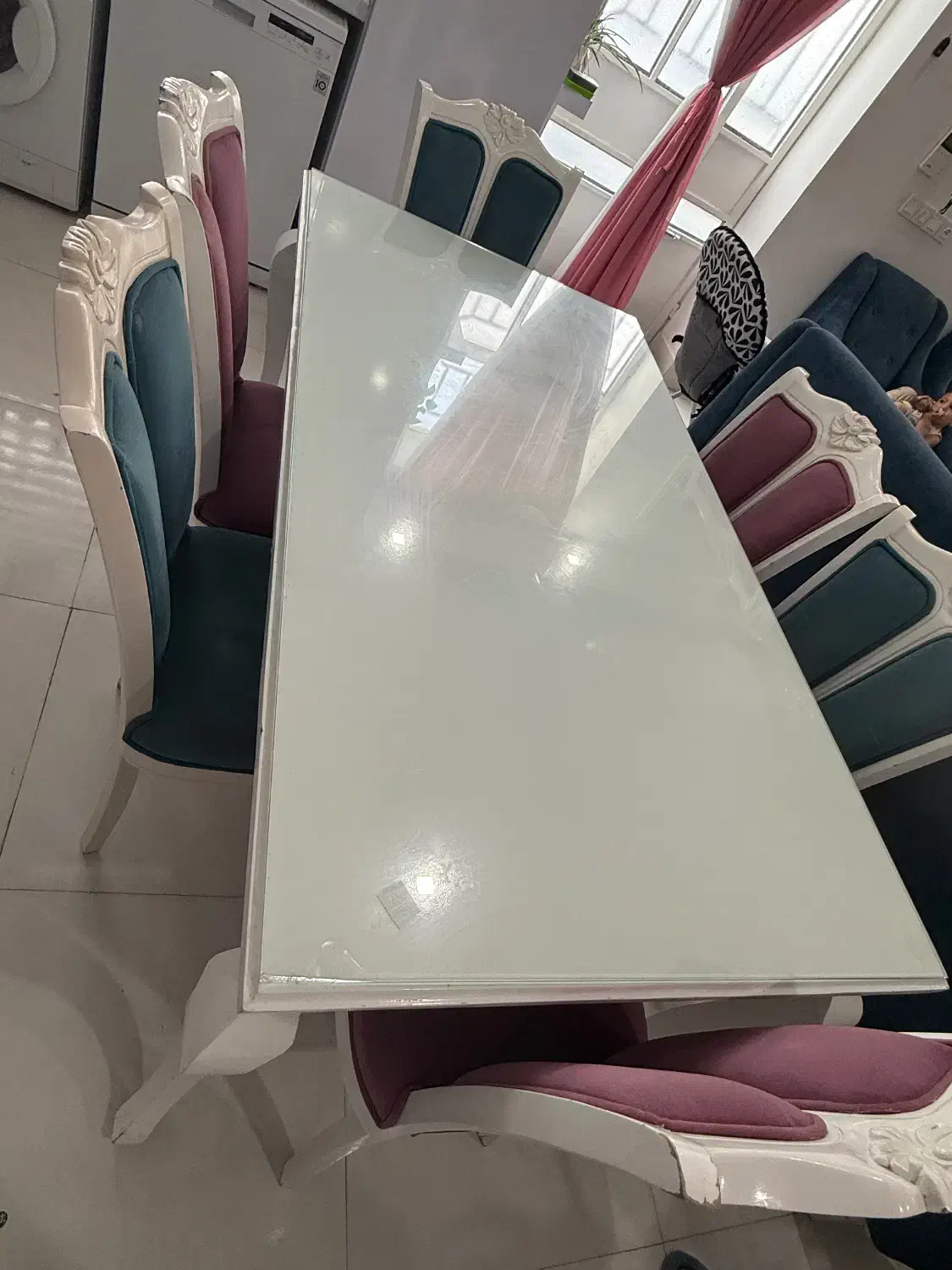 میز ناهارخوری ۶ نفره|میز و صندلی غذاخوری|تربت جام, والفجر|دیوار