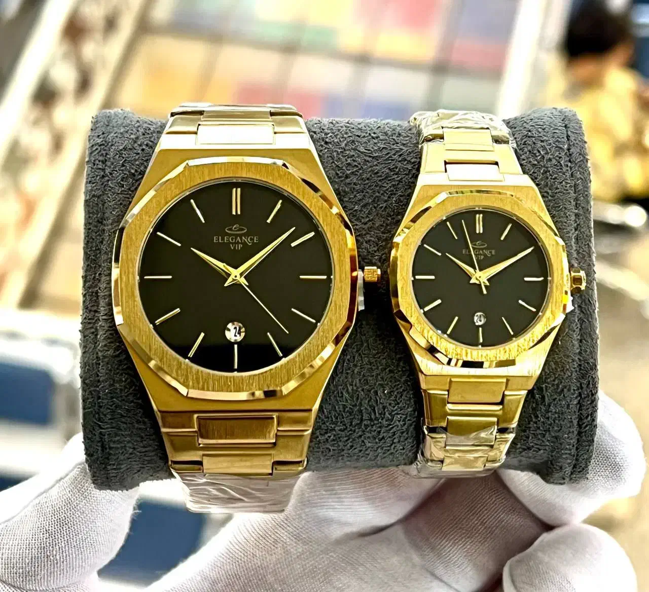 ساعت موتور ژاپن ست فلزی مربع با گارانتی|ساعت|اصفهان, قلعه طبره|دیوار