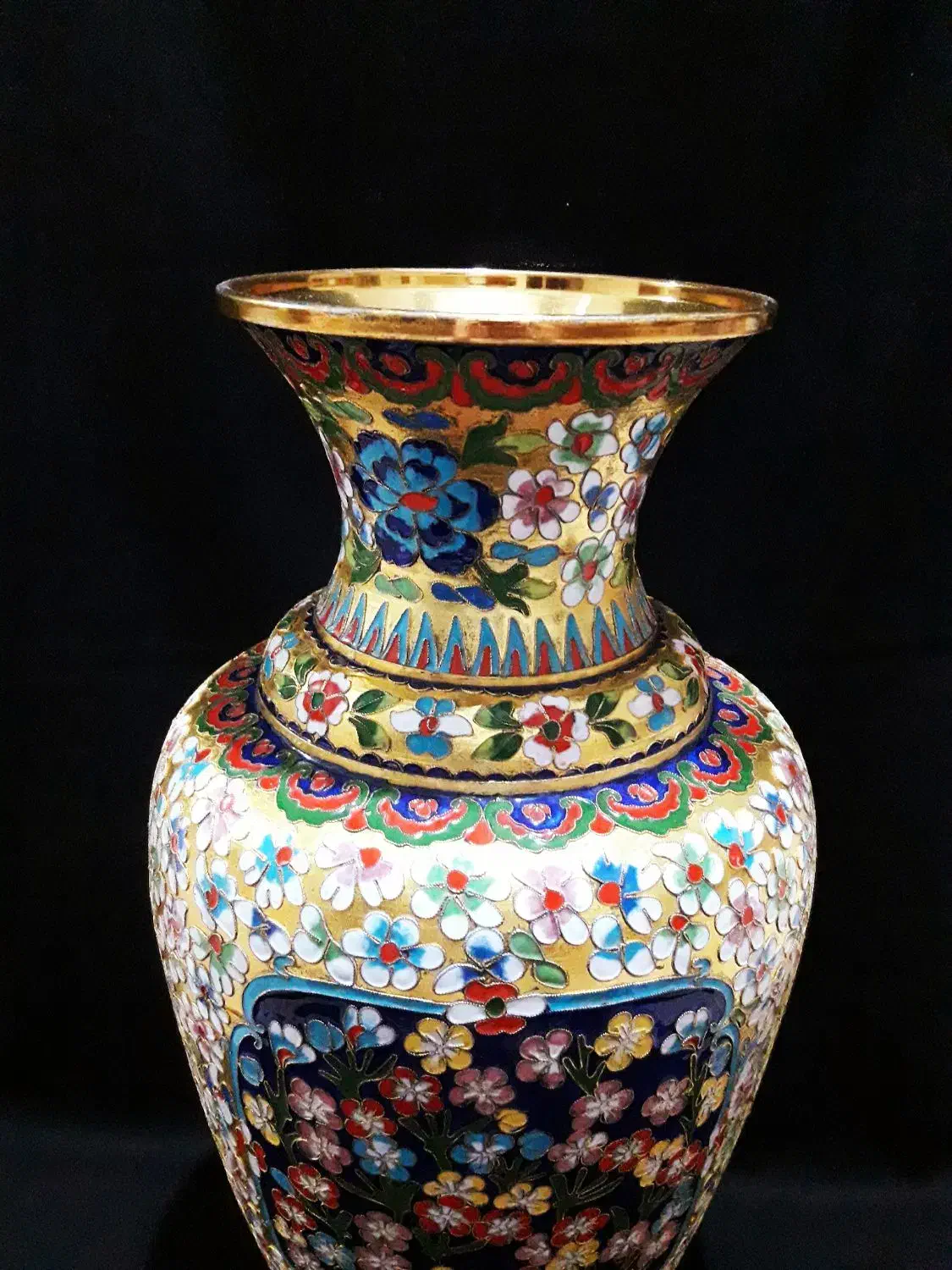 گلدان میناکاری روسی قدیمی|کلکسیون اشیاء عتیقه|رشت, حاجی آباد|دیوار