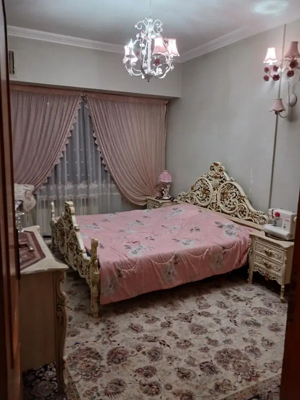 سرویس خواب دونفره منبت|تخت و سرویس خواب|مشهد, صیاد شیرازی|دیوار