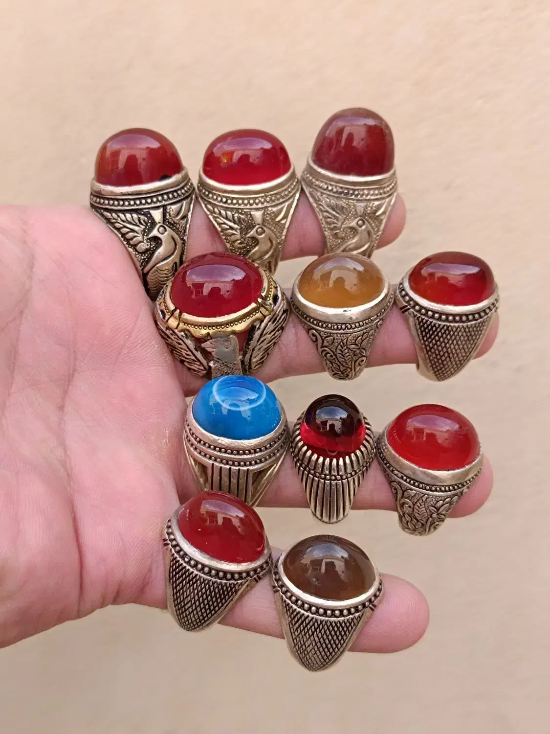 انگشتر های نقره تبریزی|جواهرات|اصفهان, پوریای ولی|دیوار