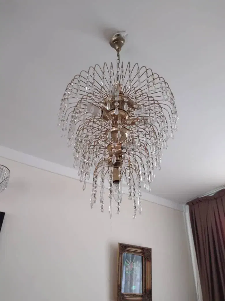 لوستر رنگ ثابت ده لامپه|لوستر و چراغ آویز|سراب, |دیوار