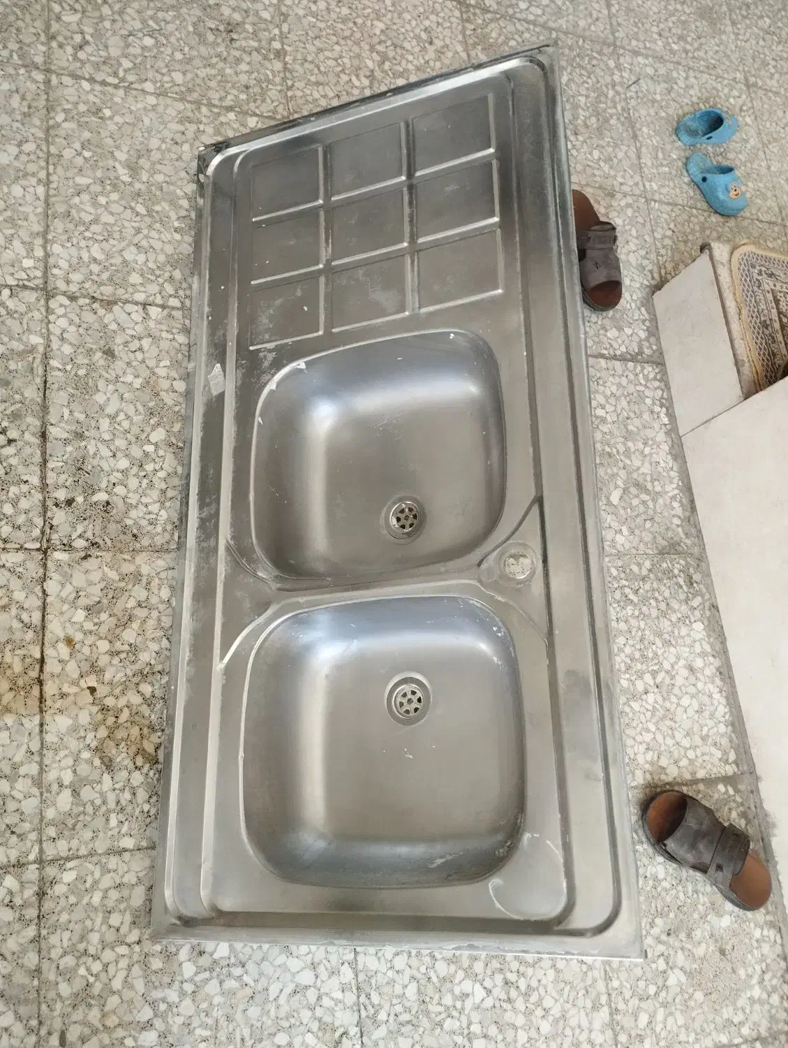 سینک ظرفشویی|آب‌چکان و نظم‌دهنده ظروف|مشکین‌دشت, |دیوار