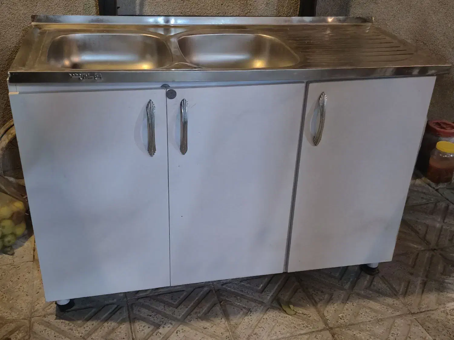 سینک به همراه کابینت ظرف شویی|مصالح و تجهیزات ساختمان|مراغه, |دیوار