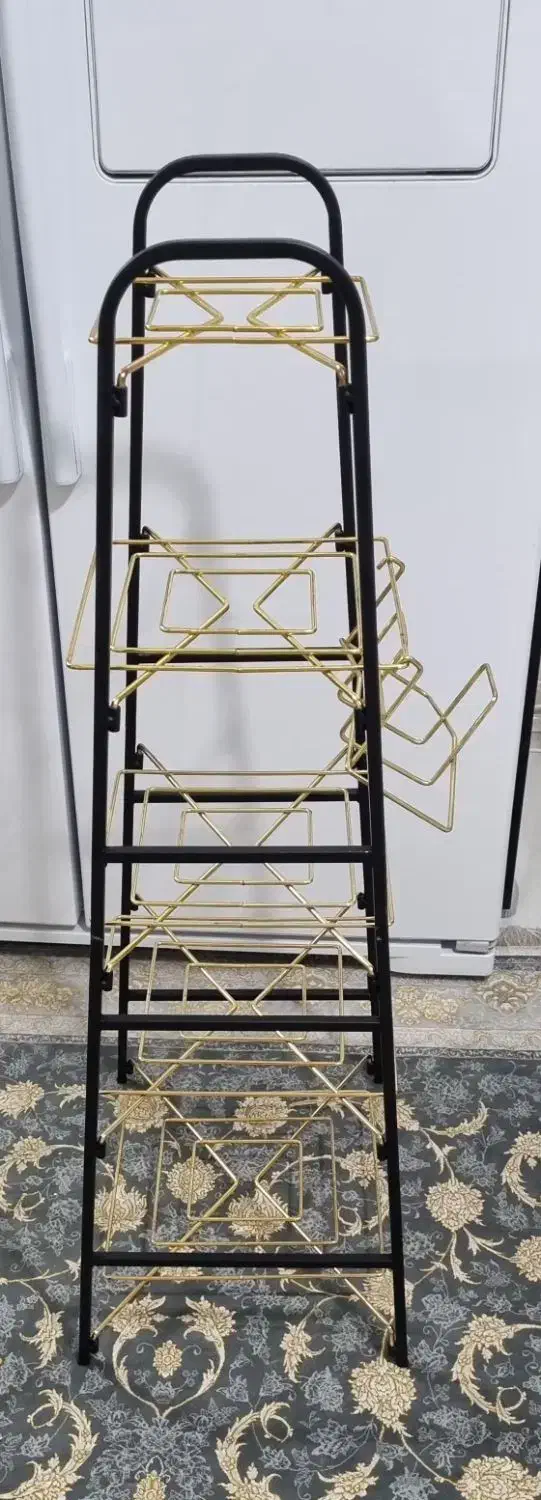 استند قابلمه ۵طبقه وجای ماهیتابه مناسب برای جهیزیه|آب‌چکان و نظم‌دهنده ظروف|تهران, شهرک بعثت|دیوار