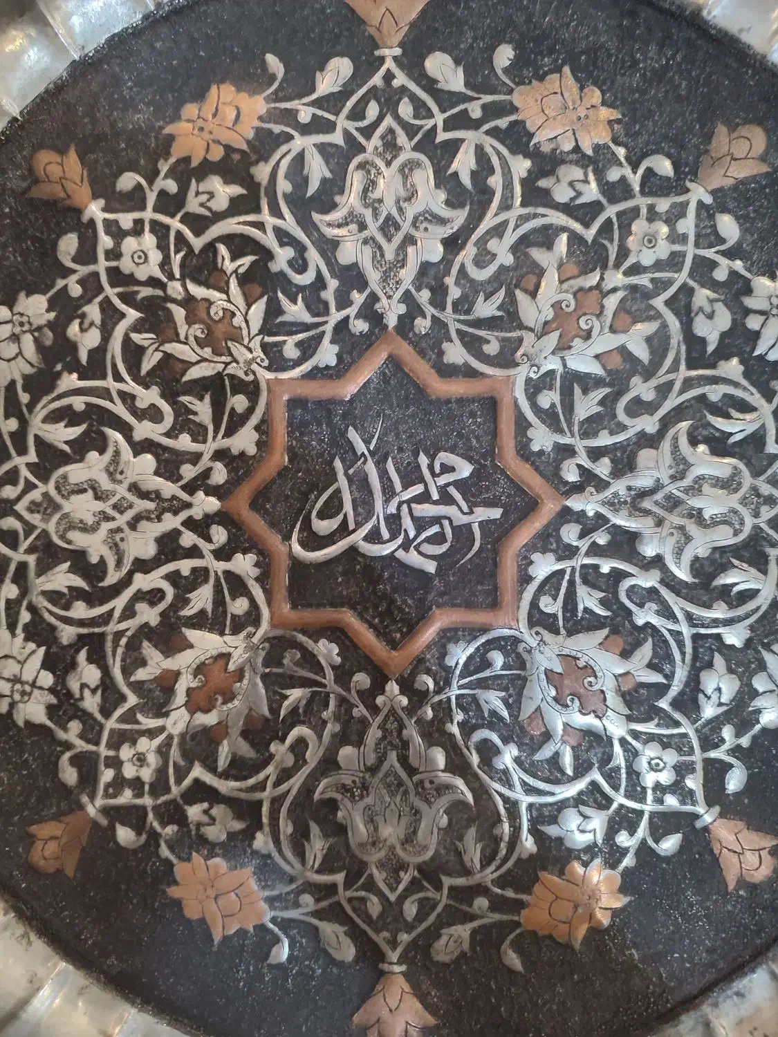 دو عدد سینی بزرگ قلم زنی دست انتیک|صنایع دستی و سایر لوازم تزئینی|تهران, تهراننو|دیوار