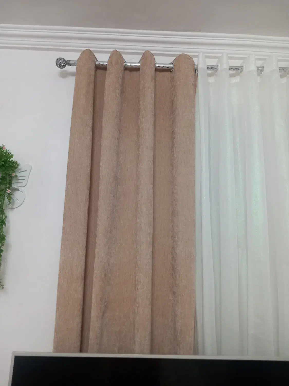 والان مخمل جنس خوب تازه دوخته شده یک جفت|پرده، رانر، رومیزی|رشت, حومه رشت|دیوار